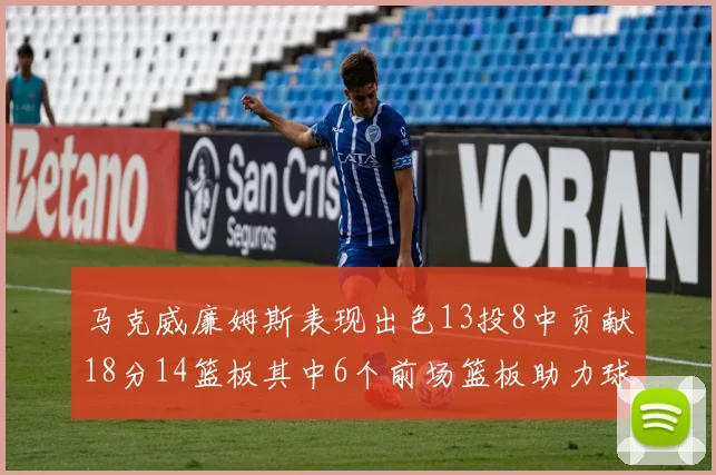 马克威廉姆斯表现出色13投8中贡献18分14篮板其中6个前场篮板助力球队
